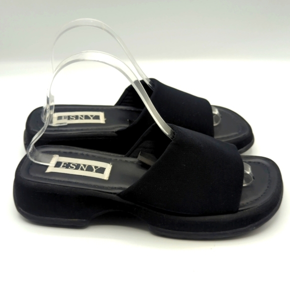 Vintage 90's Y2K Chunky Platform Slides - Picture 5 of 8